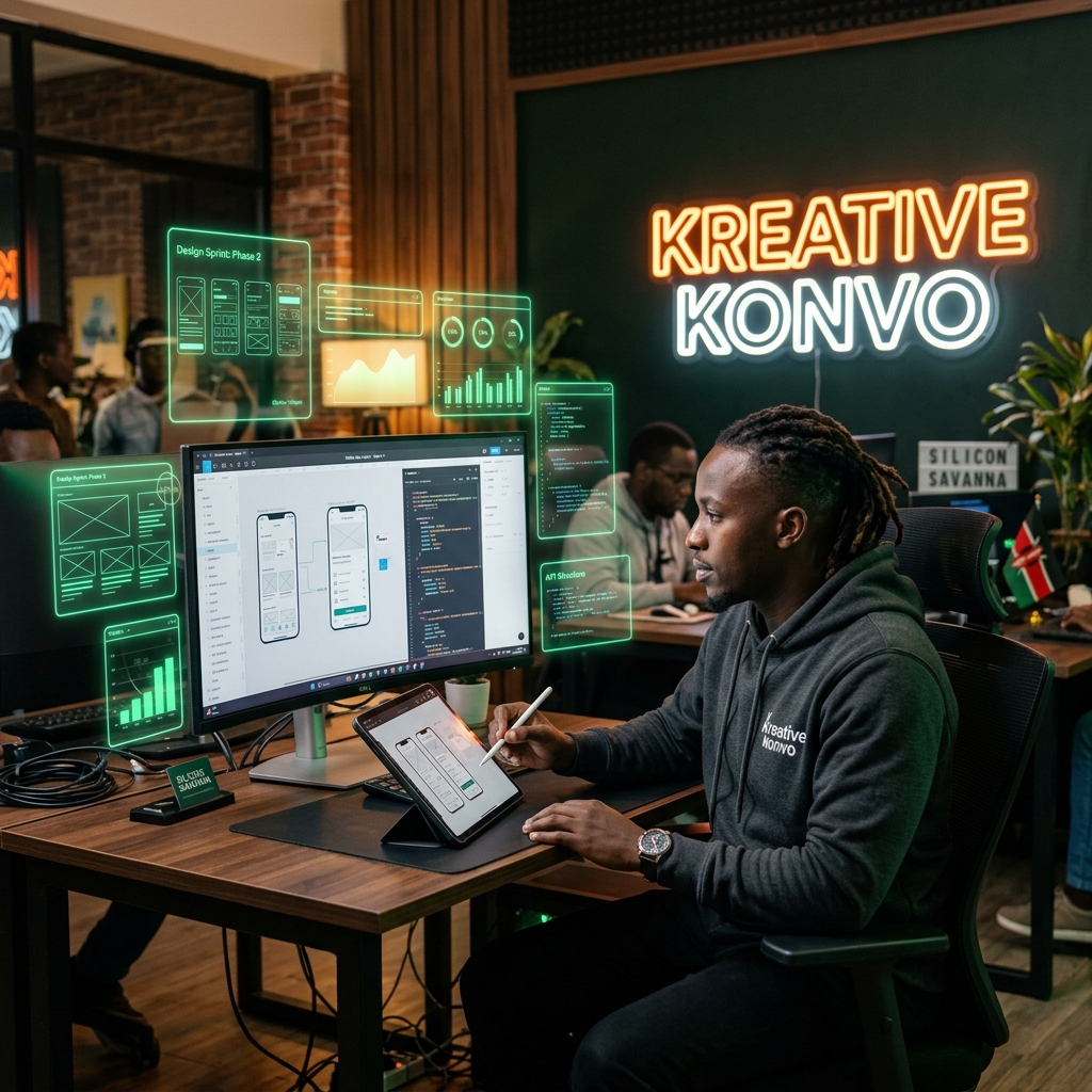 Designer working with AI